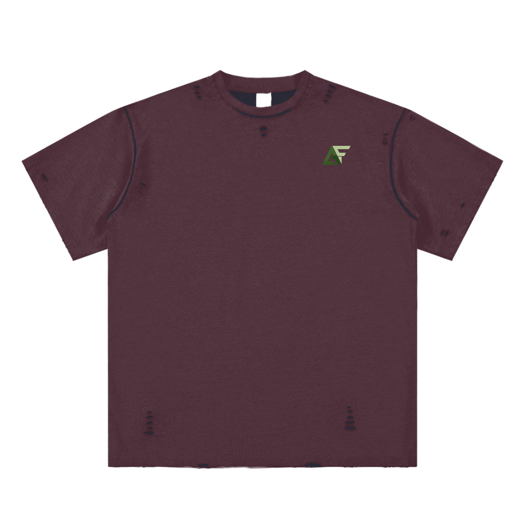 Alfaxi Hand-frayed Reversible T-shirt