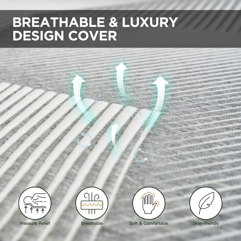 Queen Hybrid Memory Foam Mattress 14 Inch