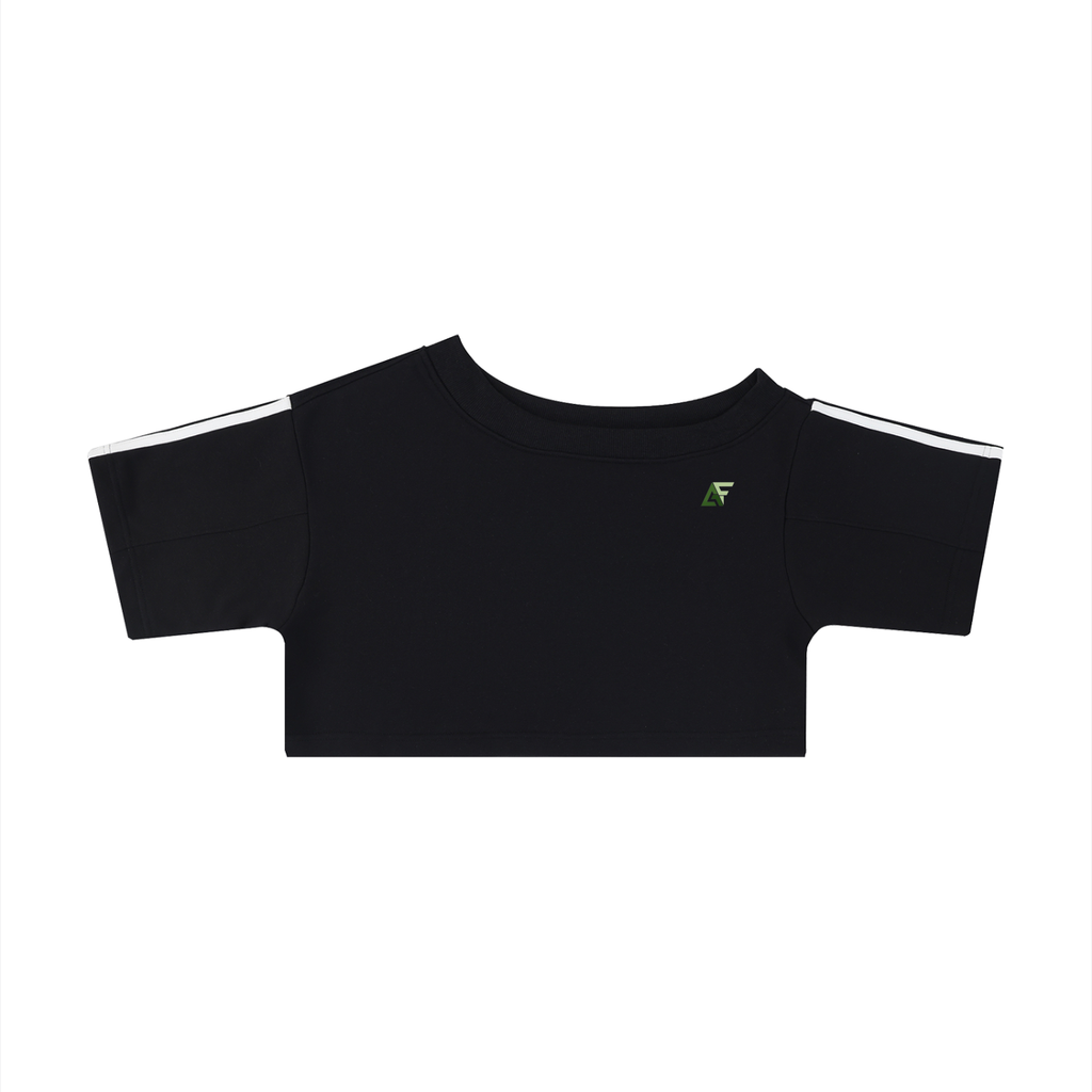 Alfaxi Women's Off-the-Shoulder Crop T-Shirt