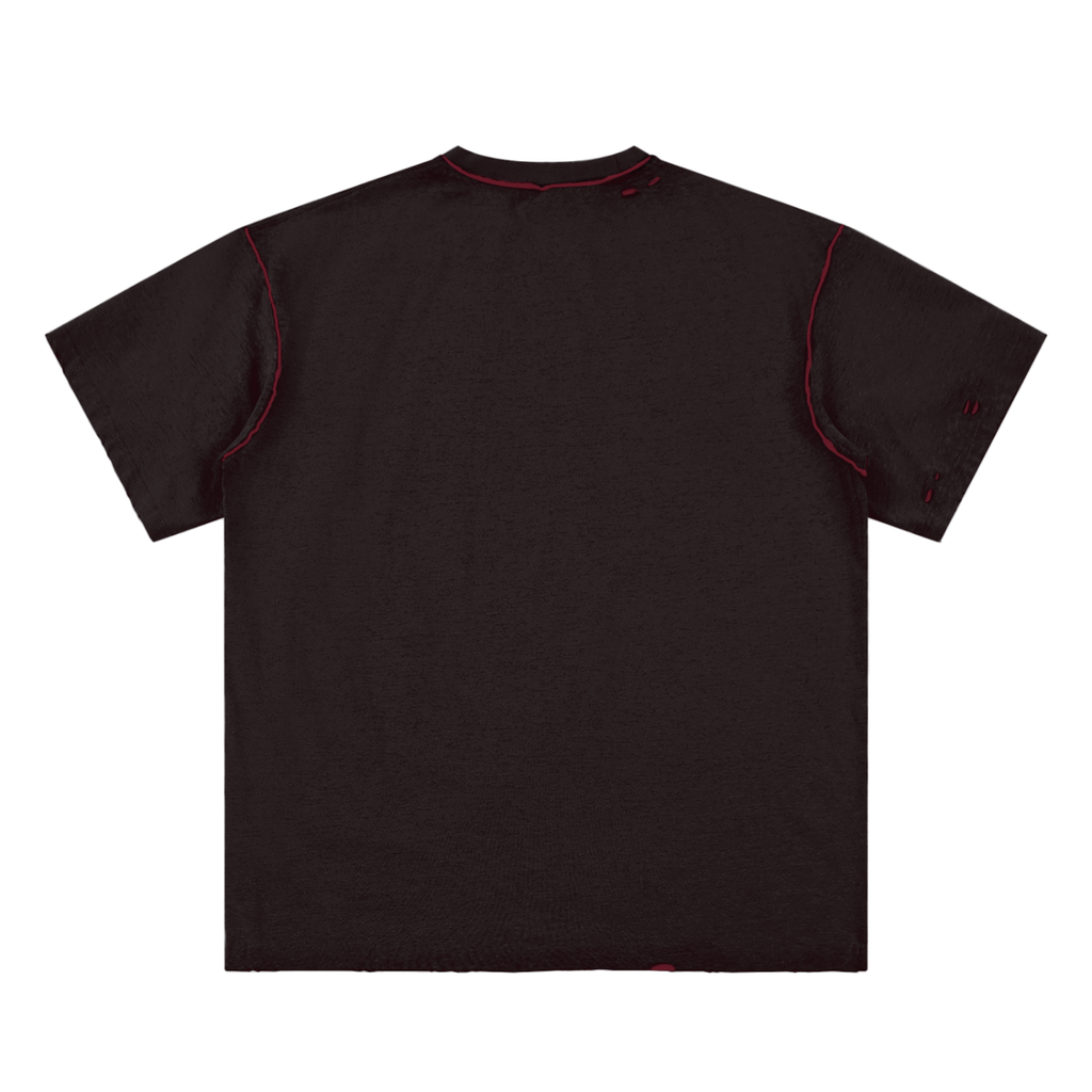 Alfaxi Hand-frayed Reversible T-shirt