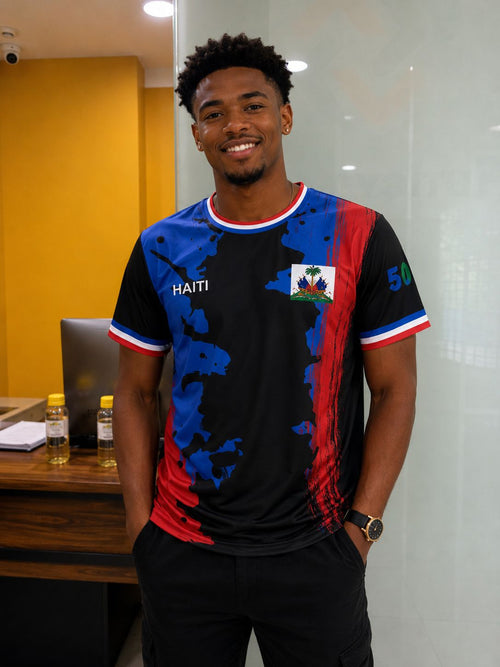 Alfaxi Haitian Heritage Graphic T-Shirt.