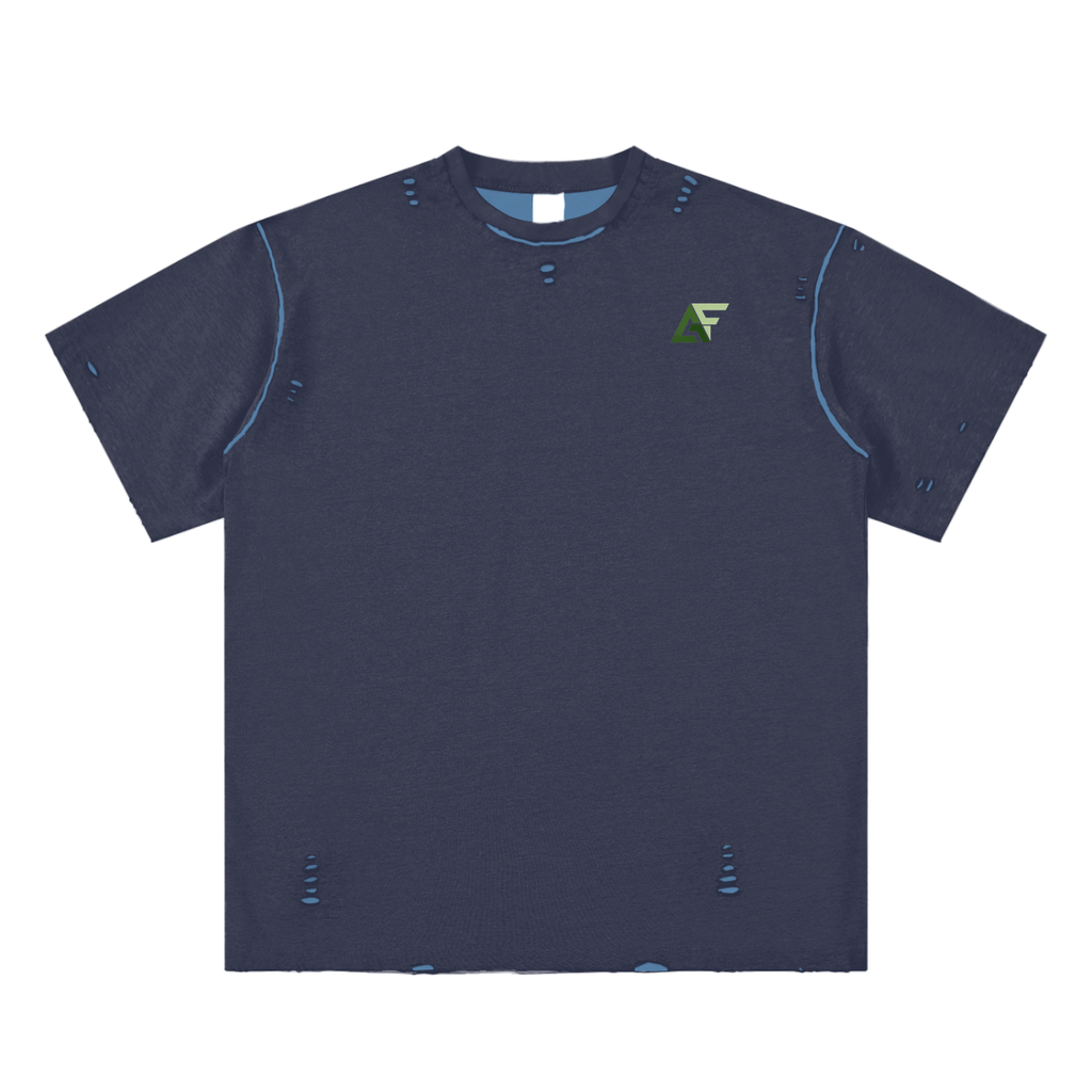 Alfaxi Hand-frayed Reversible T-shirt