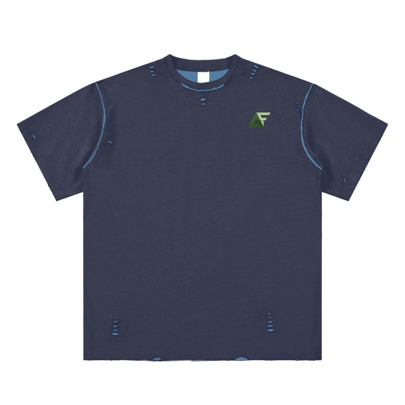 Alfaxi Hand-frayed Reversible T-shirt