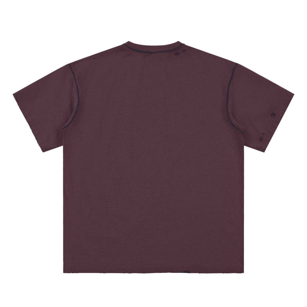 Alfaxi Hand-frayed Reversible T-shirt