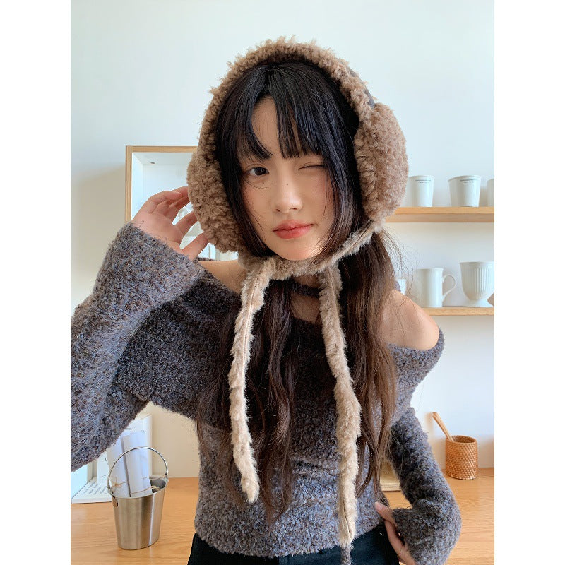 Women’s Fleece Ear Warmers – Warm Outdoor Cycling Ear Covers for Winter