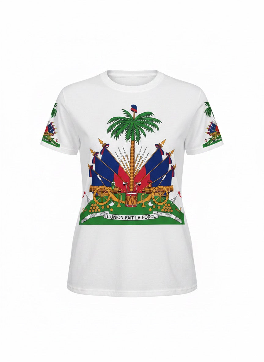 Haitian Heritage Graphic T-Shirt Cultural, Statement Piece