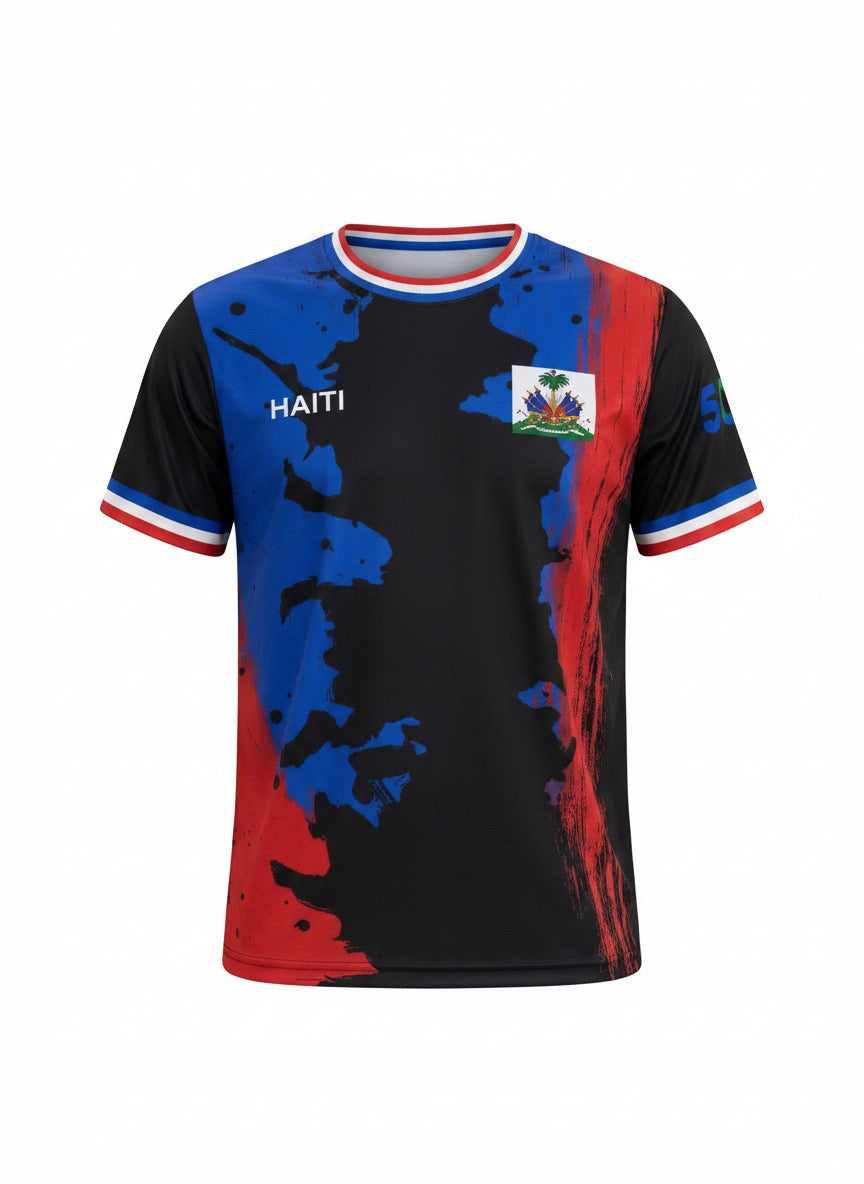 Alfaxi Haitian Heritage Graphic T-Shirt.