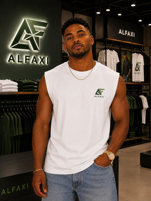 ALFAXI Signature Sleeveless Tee T-shirt.