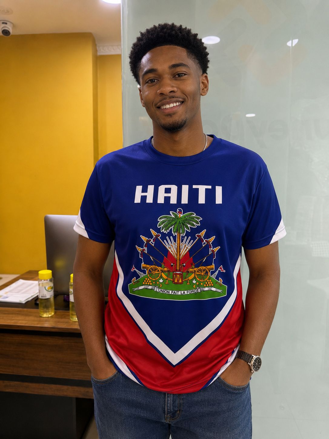 Alfaxi Haitian Heritage Graphic T-Shirt.