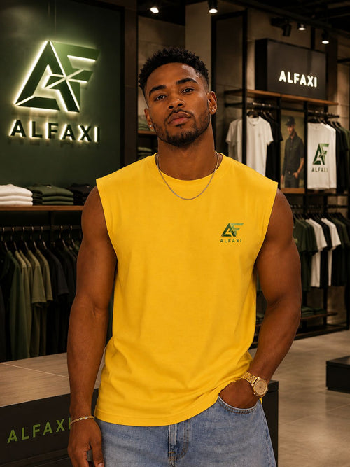 ALFAXI Signature Sleeveless Tee T-shirt.