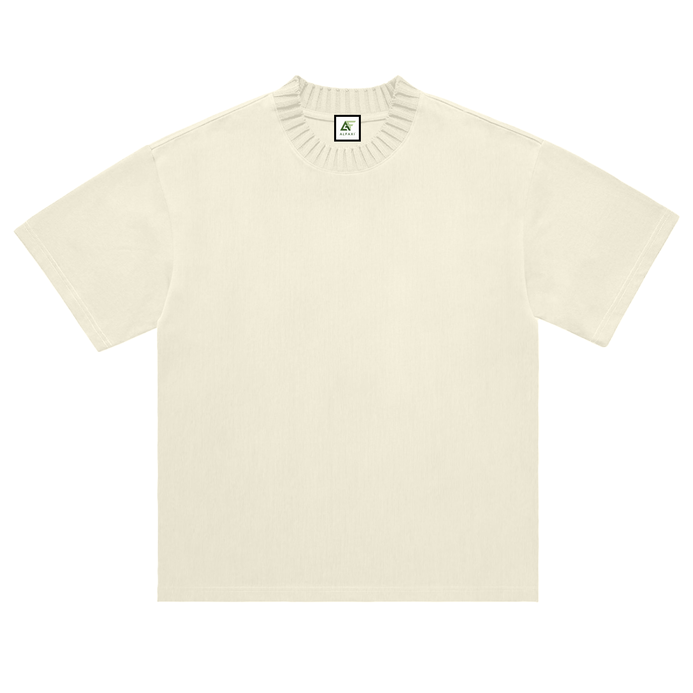 ALFAXI Heavyweight Knitted Round Neck T-Shirt