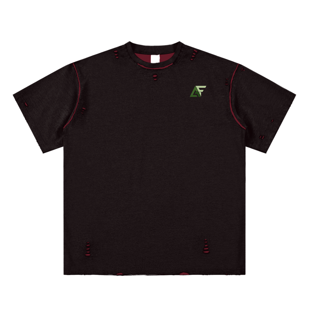 Alfaxi Hand-frayed Reversible T-shirt