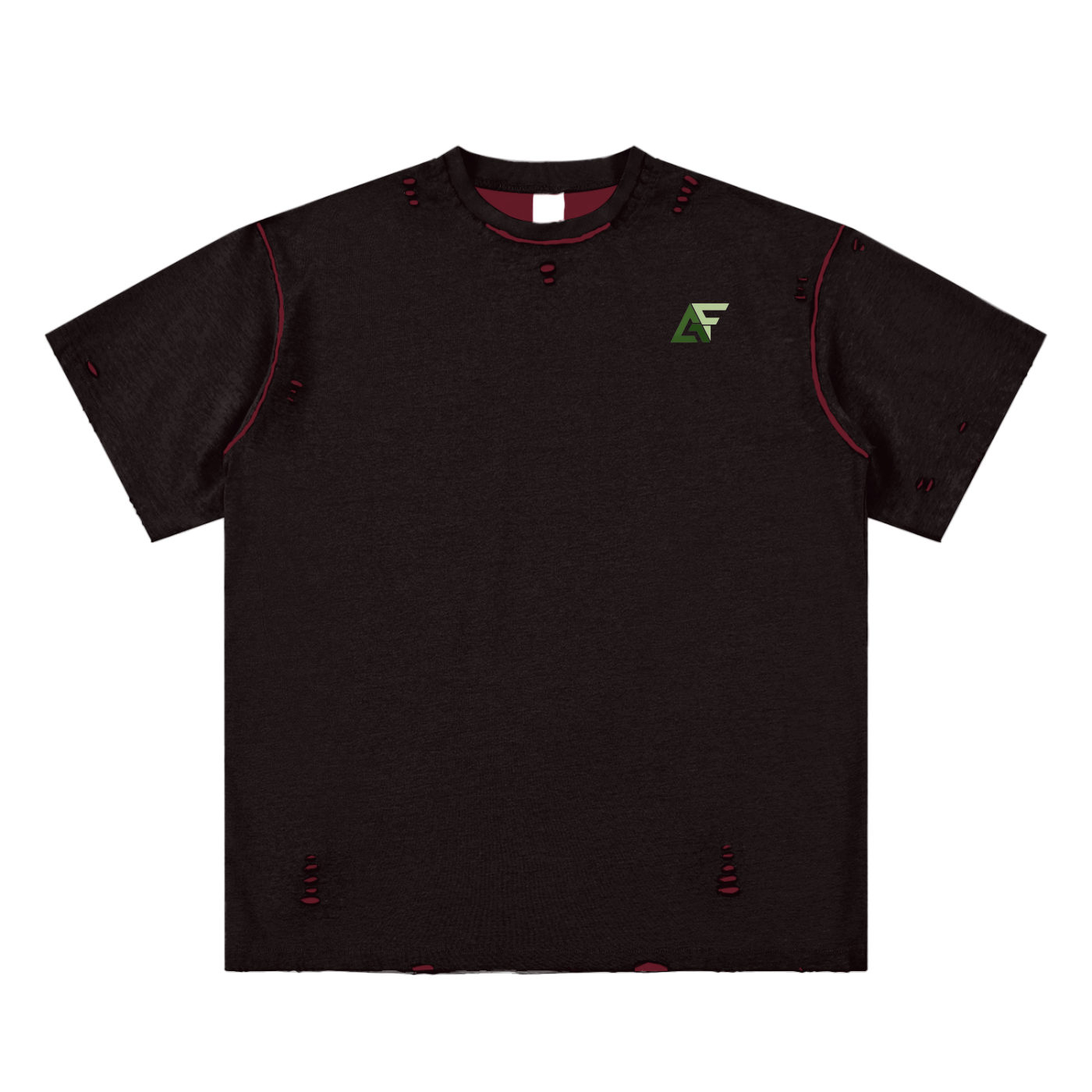 Alfaxi Hand-frayed Reversible T-shirt