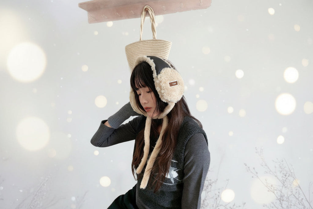 Women’s Fleece Ear Warmers – Warm Outdoor Cycling Ear Covers for Winter