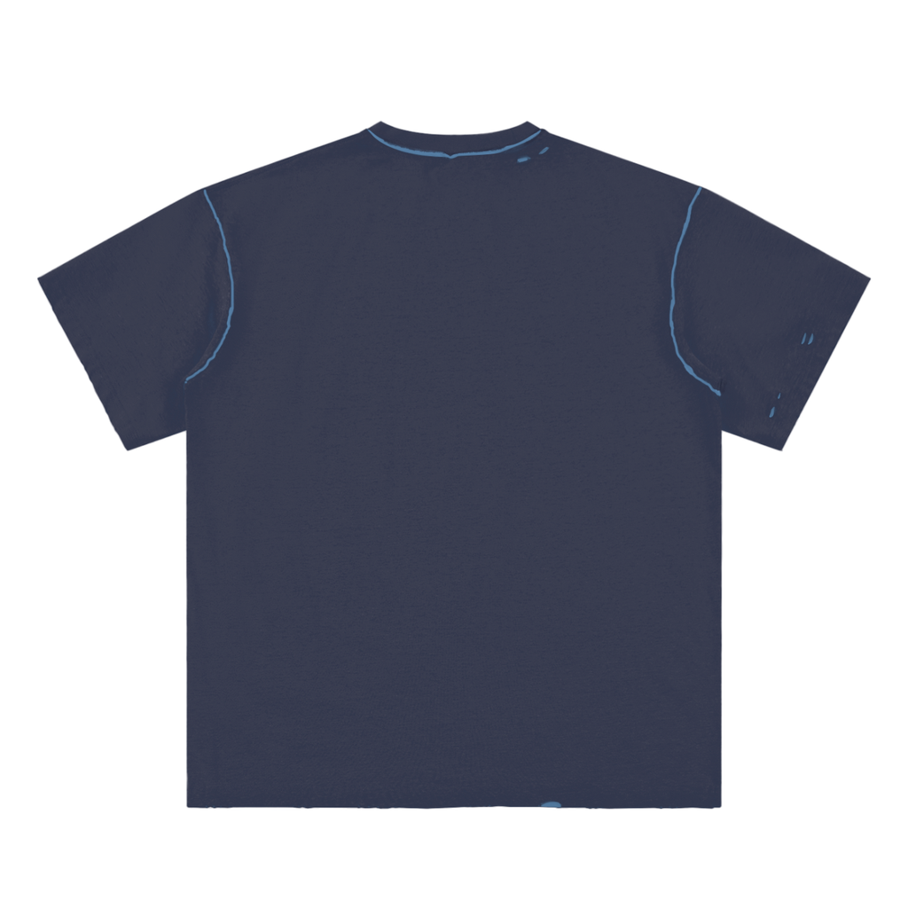 Alfaxi Hand-frayed Reversible T-shirt