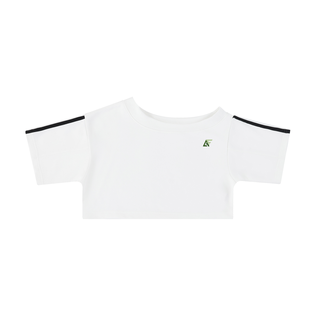 Alfaxi Women's Off-the-Shoulder Crop T-Shirt