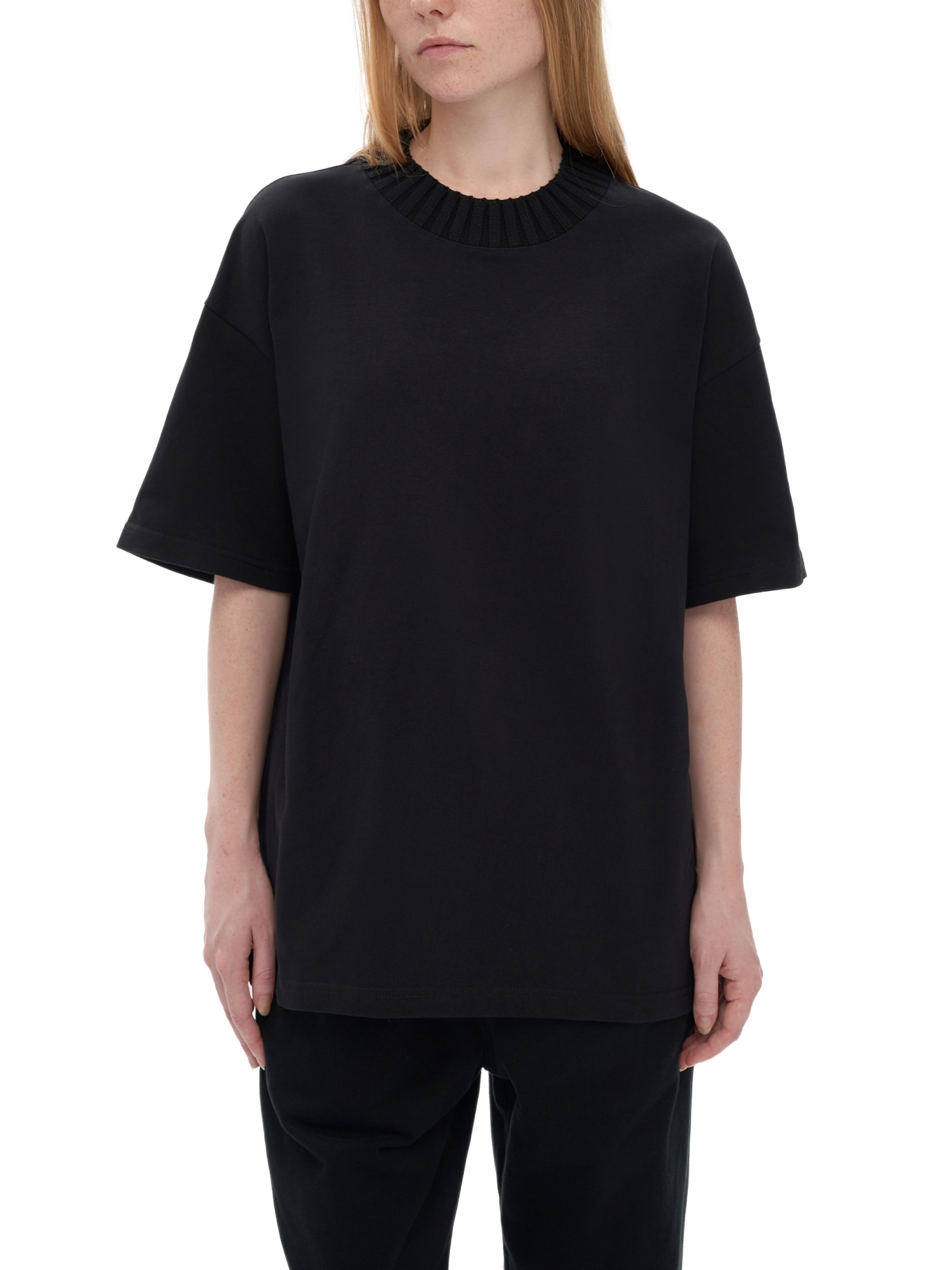 ALFAXI Heavyweight Knitted Round Neck T-Shirt