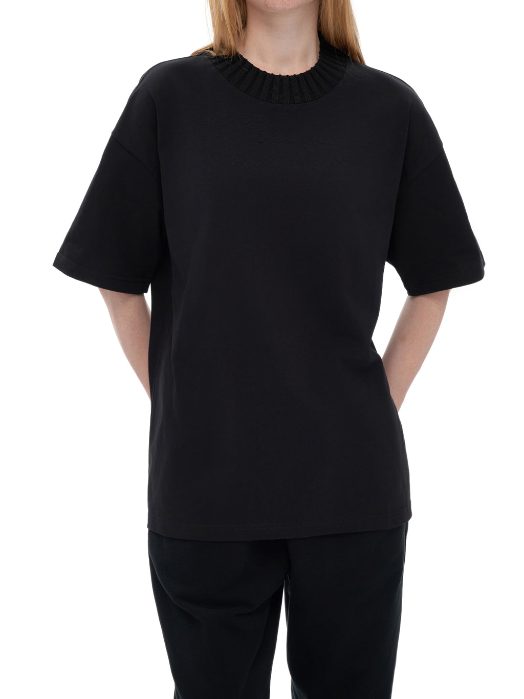 ALFAXI Heavyweight Knitted Round Neck T-Shirt