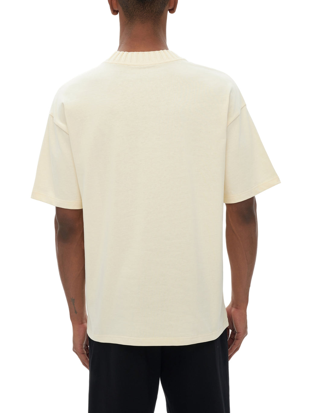 ALFAXI Heavyweight Knitted Round Neck T-Shirt