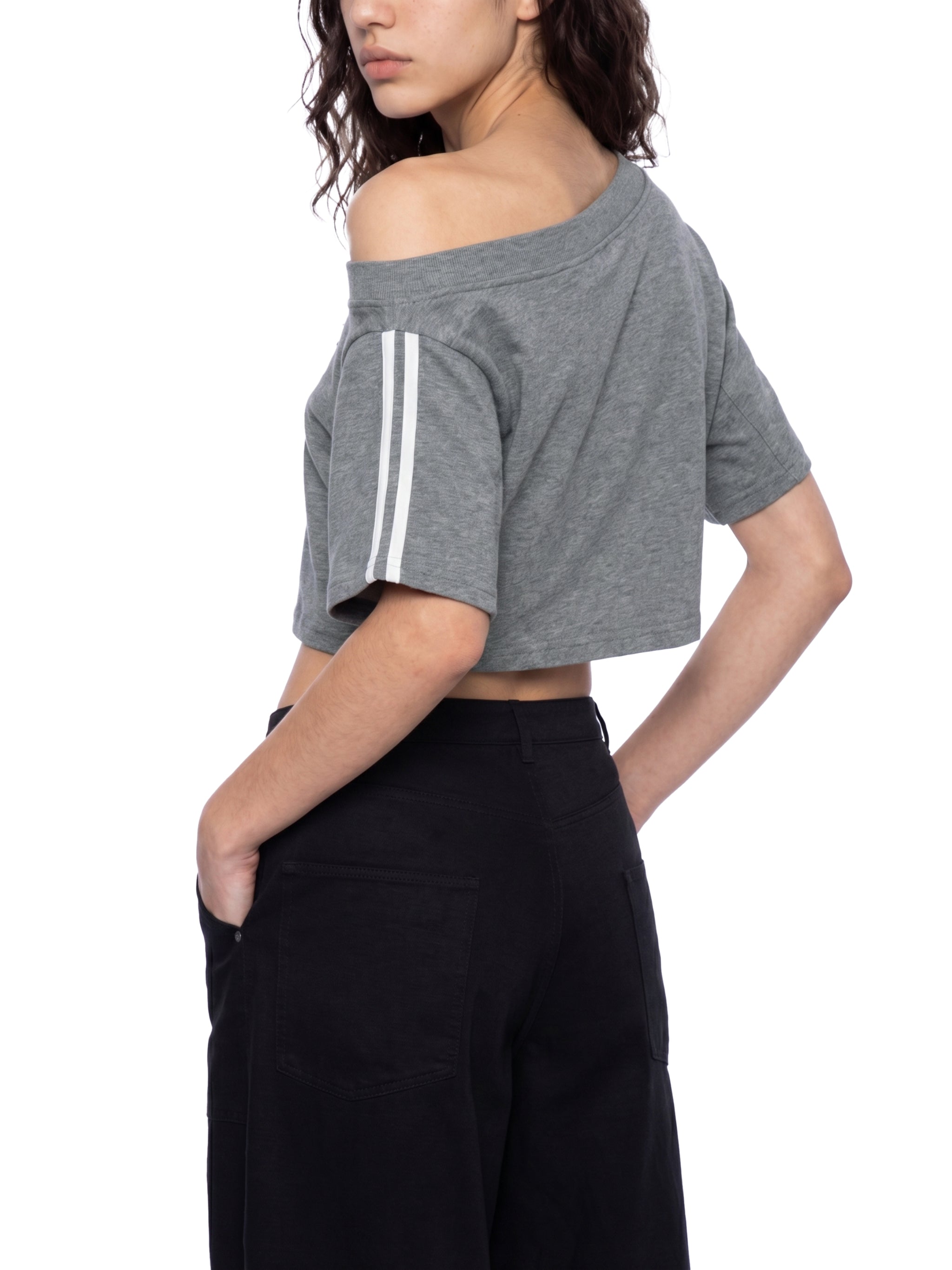 Alfaxi Women's Off-the-Shoulder Crop T-Shirt