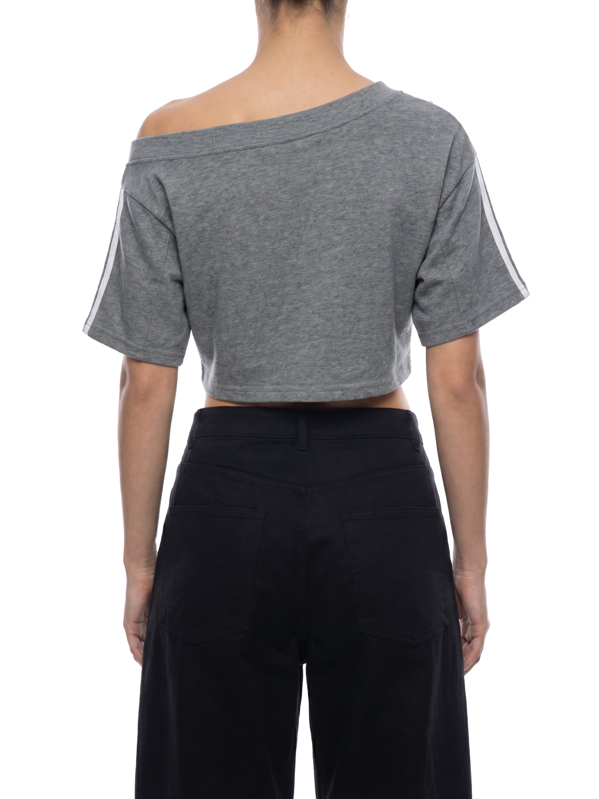 Alfaxi Women's Off-the-Shoulder Crop T-Shirt
