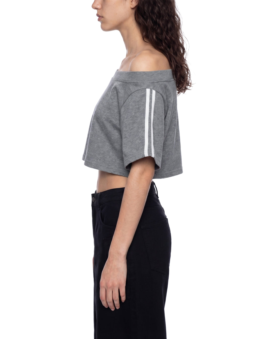 Alfaxi Women's Off-the-Shoulder Crop T-Shirt